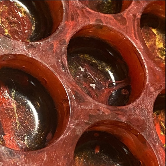 Hand Crafted Karlach Inspired Resin Dice Tray for DND - Picture 6 of 6